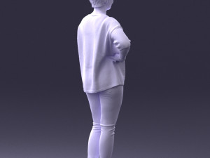 woman in pose 0029 3Dモデル
