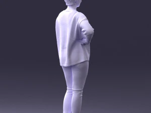 000372 Woman in Casual Outfit 3D Model