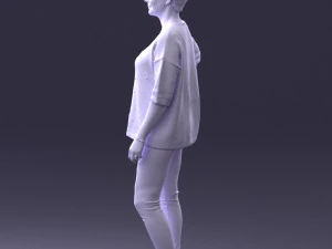 000372 Woman in Casual Outfit 3D Model