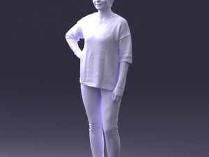 woman in pose 0029 3Dモデル