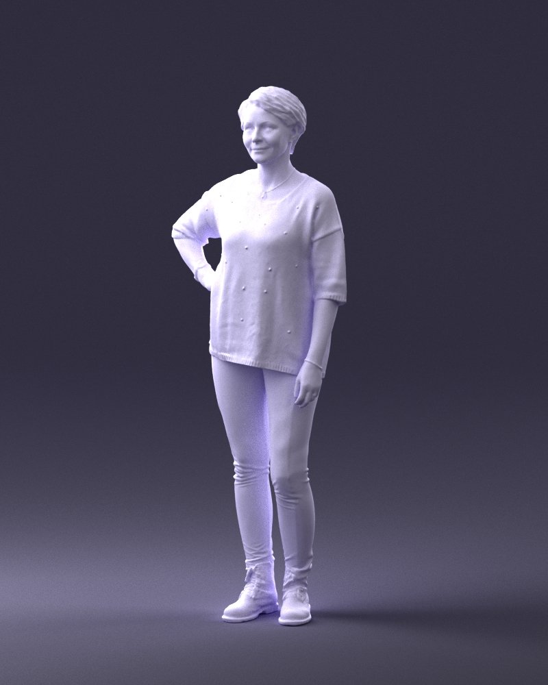 Woman In Pose 0029 3D Model In Woman 3DExport