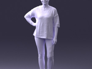 woman in pose 0029 3Dモデル
