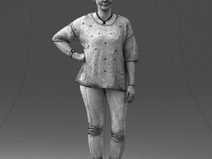 woman in pose 0029 3Dモデル
