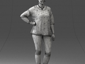 woman in pose 0029 3Dモデル