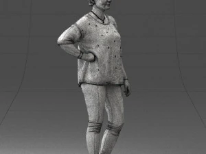 000372 Woman in Casual Outfit 3D Model