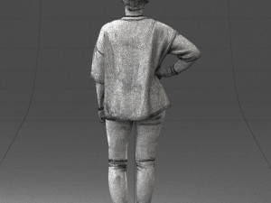woman in pose 0029 3Dモデル