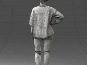 000372 Woman in Casual Outfit 3D Model