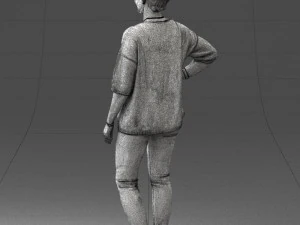 000372 Woman in Casual Outfit 3D Model
