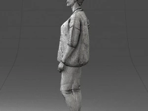 000372 Woman in Casual Outfit 3D Model