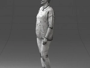 000372 Woman in Casual Outfit 3D Model