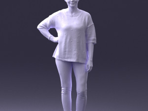 woman in pose 0029 3d print ready 3D 打印模型