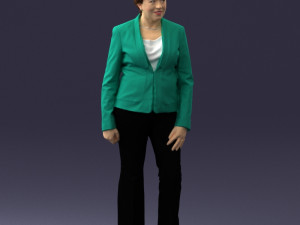 woman in green jacket 0034 3d print ready 3D Print Model