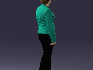 woman in green jacket 0034 3d print ready 3D Print Model