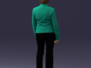 woman in green jacket 0034 3d print ready 3D Print Model