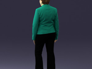 woman in green jacket 0034 3d print ready 3D Print Model