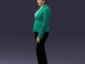 woman in green jacket 0034 3d print ready 3D Print Model