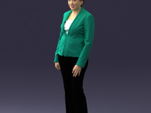 woman in green jacket 0034 3d print ready 3D Print Model