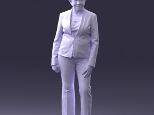 woman in green jacket 0034 3d print ready 3D Print Model