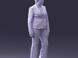 woman in green jacket 0034 3d print ready 3D Print Model