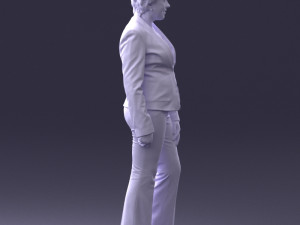woman in green jacket 0034 3d print ready 3D Print Model