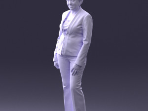 woman in green jacket 0034 3d print ready 3D Print Model