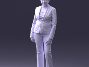 woman in green jacket 0034 3d print ready 3D Print Model