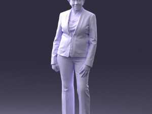 woman in green jacket 0034 3d print ready 3D Print Model