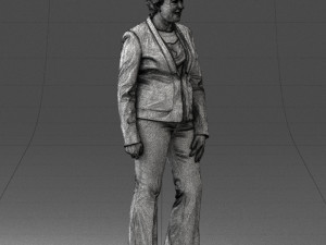 woman in green jacket 0034 3d print ready 3D Print Model