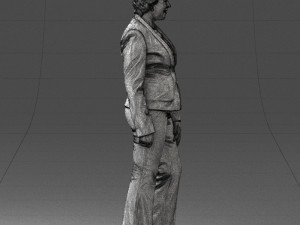 woman in green jacket 0034 3d print ready 3D Print Model