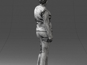 woman in green jacket 0034 3d print ready 3D Print Model