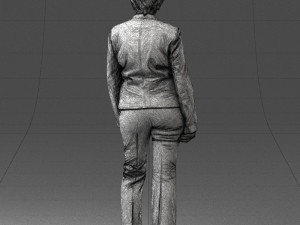 woman in green jacket 0034 3d print ready 3D Print Model