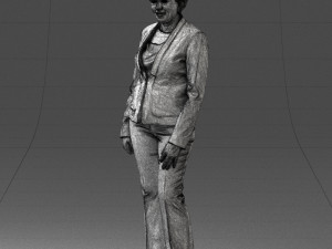 woman in green jacket 0034 3d print ready 3D Print Model