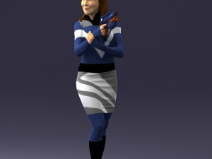 cosplay girl 0038 3Dモデル