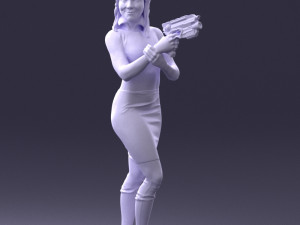cosplay girl 0038 3d print ready Modelo de Impressão 3D
