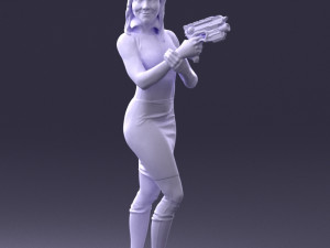 cosplay girl 0038 3d print ready Modelo de Impressão 3D