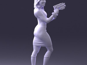 cosplay girl 0038 3d print ready Modelo de Impressão 3D