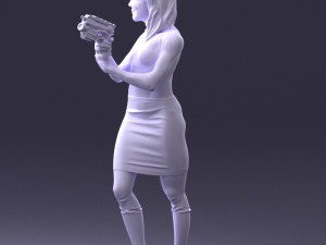 cosplay girl 0038 3d print ready Modelo de Impressão 3D