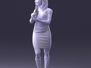 cosplay girl 0038 3d print ready Modelo de Impressão 3D