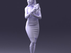 cosplay girl 0038 3d print ready Modelo de Impressão 3D