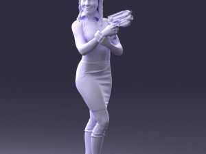cosplay girl 0038 3d print ready Modelo de Impressão 3D