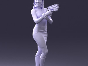 cosplay girl 0038 3d print ready Modelo de Impressão 3D