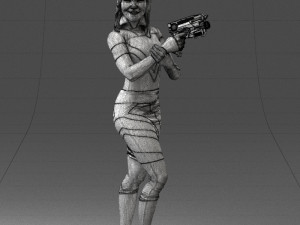 cosplay girl 0038 3d print ready Modelo de Impressão 3D