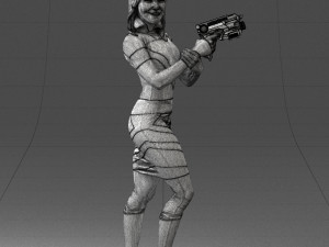 cosplay girl 0038 3d print ready Modelo de Impressão 3D