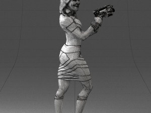 cosplay girl 0038 3d print ready Modelo de Impressão 3D