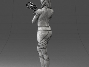 cosplay girl 0038 3d print ready Modelo de Impressão 3D