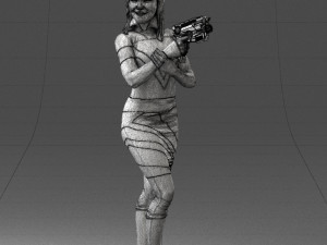 cosplay girl 0038 3d print ready Modelo de Impressão 3D