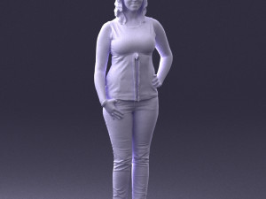 woman in red dress 0039 3d print ready 3D 프린트 모델