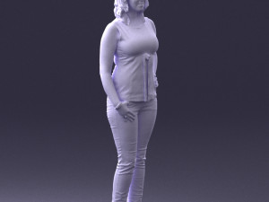 woman in red dress 0039 3d print ready 3D 프린트 모델