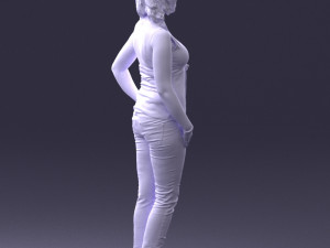woman in red dress 0039 3d print ready 3D 프린트 모델