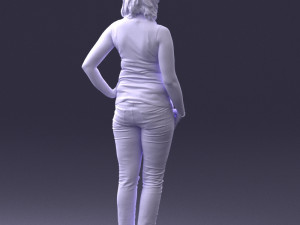 woman in red dress 0039 3d print ready 3D 프린트 모델